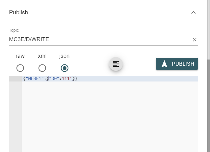MQTT 구독을 통한 PLC 쓰기 확인
