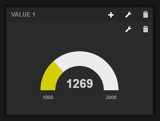 Gauge 위젯 설정